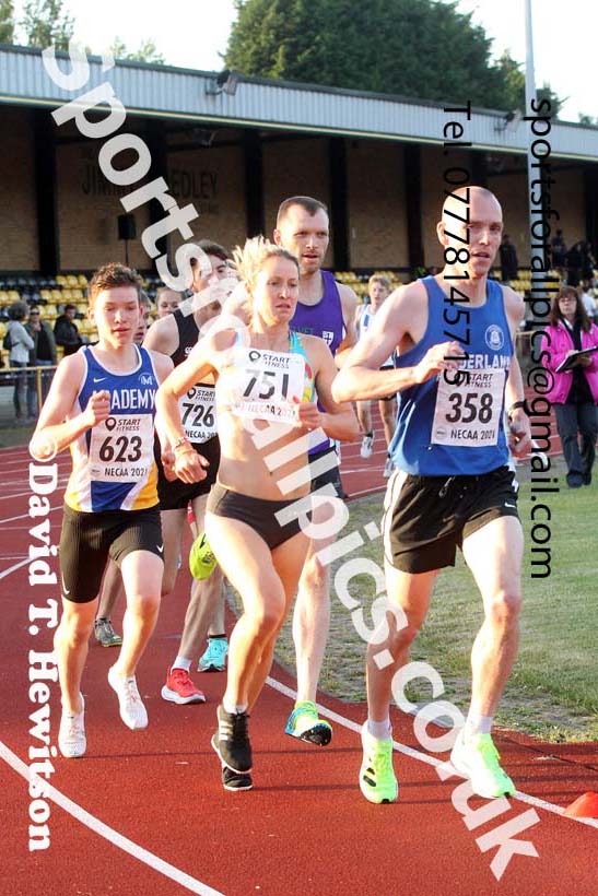 3000 metres, 2021 North East Grand Prix No.4, Monkton, Wednesday, June 30th. Photo: David T. Hewitson/Sports for All Pics